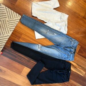 Just Black - size 24 - set of 3 jeans (black, white, Jean)